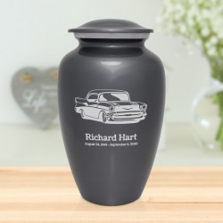 Classic Car Cremation Urn - Gunmetal Gray