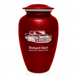 Classic Car Cremation Urn - Ruby Red