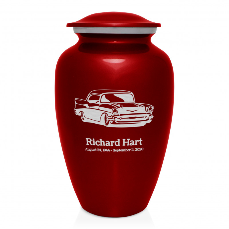 Classic Car Cremation Urn - Ruby Red
