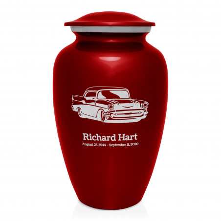 Classic Car Cremation Urn - Ruby Red