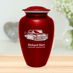Classic Car Cremation Urn - Ruby Red