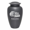 Semi Truck Cremation Urn - Gunmetal Gray