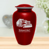 Semi Truck Cremation Urn - Ruby Red