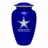 Dallas Star Cremation Urn - Midnight Blue
