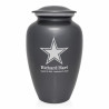 Dallas Star Cremation Urn - Gunmetal Gray