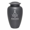 Masonic Cremation Urn - Gunmetal Gray