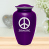 Peace Cremation Urn - Purple Luster