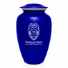 Police Cremation Urn - Midnight Blue