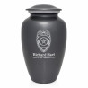 Police Cremation Urn - Gunmetal Gray