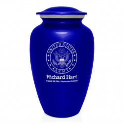 Army Cremation Urn - Midnight Blue
