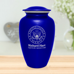 Army Cremation Urn - Midnight Blue