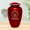 Navy Cremation Urn - Ruby Red