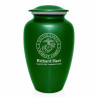 Marine Corps Cremation Urn - Shamrock Green