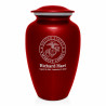 Marine Corps Cremation Urn - Ruby Red