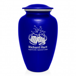 Beer Cremation Urn - Midnight Blue