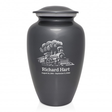Train Cremation Urn - Gunmetal Gray