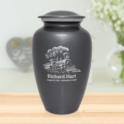 Train Cremation Urn - Gunmetal Gray