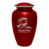 Train Cremation Urn - Ruby Red