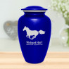 Horse Cremation Urn - Midnight Blue
