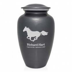 Horse Cremation Urn - Gunmetal Gray