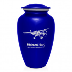 Airplane Cremation Urn - Midnight Blue