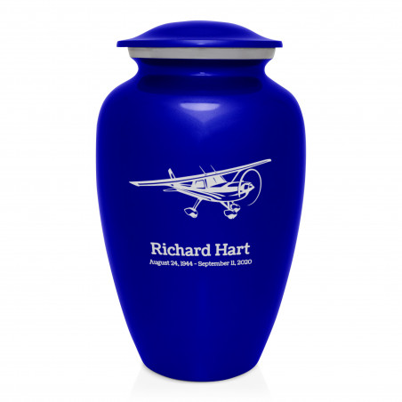 Airplane Cremation Urn - Midnight Blue