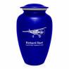 Airplane Cremation Urn - Midnight Blue