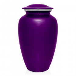 Coast Guard Cremation Urn - Purple Luster