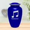 Music Note Cremation Urn - Midnight Blue