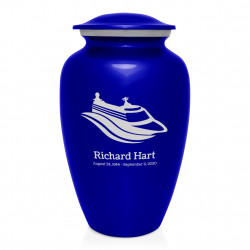 Cruise Ship Cremation Urn - Midnight Blue
