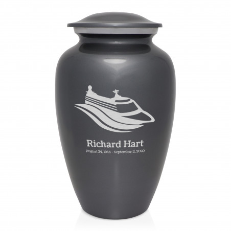 Cruise Ship Cremation Urn - Gunmetal Gray