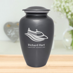 Cruise Ship Cremation Urn - Gunmetal Gray