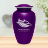 Cruise Ship Cremation Urn - Purple Luster