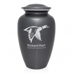 Duck Cremation Urn - Gunmetal Gray