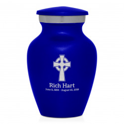 Celtic Cross Keepsake Urn- Midnight Blue