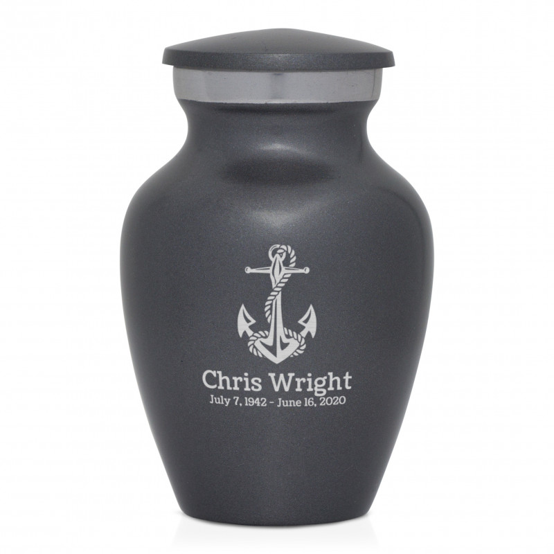 Boat Anchor Keepsake Urn - Gunmetal Gray