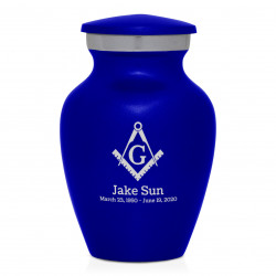 Masonic Keepsake Urn - Midnight Blue