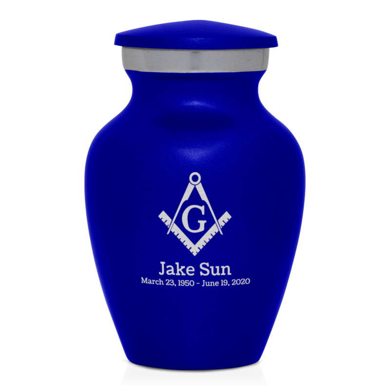 Masonic Keepsake Urn - Midnight Blue