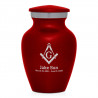 Masonic Keepsake Urn -  Ruby Red