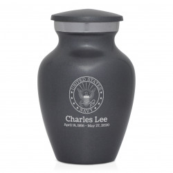Navy Keepsake Urn - Gunmetal Gray