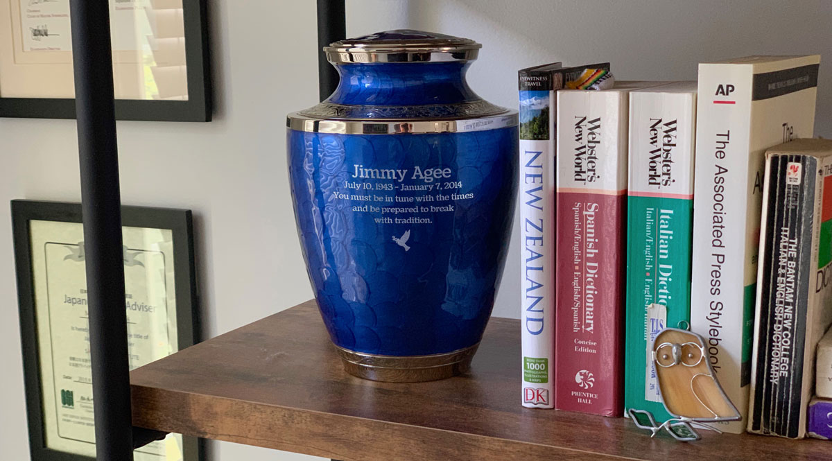 Displaying Cremation Urn at Home