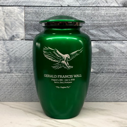 Customer Gallery - Eagle Cremation Urn - Shamrock Green
