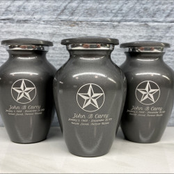Customer Gallery - Texas Star Keepsake Urn - Gunmetal Gray