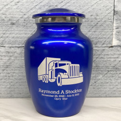 Customer Gallery - Semi Truck Sharing Urn - Midnight Blue
