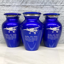 Customer Gallery - Airplane Keepsake Urn - Midnight Blue