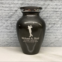 Customer Gallery - Golf Keepsake Urn - Gunmetal Gray