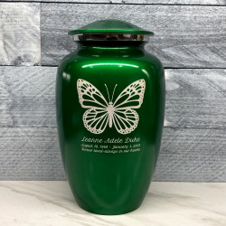 Customer Gallery - Butterfly Cremation Urn - Shamrock Green
