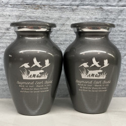 Customer Gallery - Hunting Dog Keepsake Urn - Gunmetal Gray