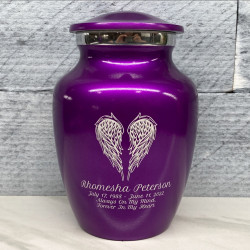 Customer Gallery - Angel Wings Sharing Urn - Purple Luster