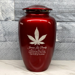 Customer Gallery - Marijuana Cremation Urn - Ruby Red